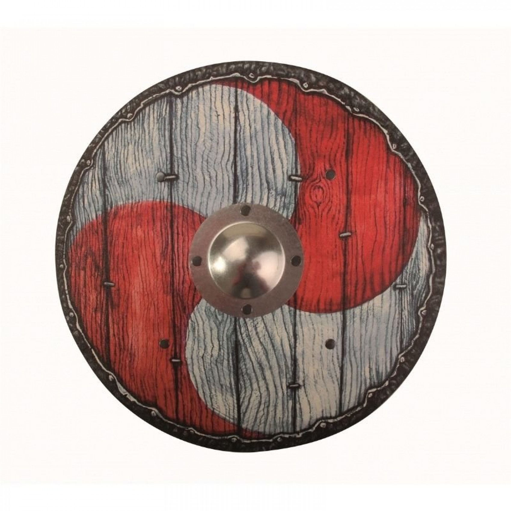 Bouclier rond viking décoré, jouet en bois Holzspielerei