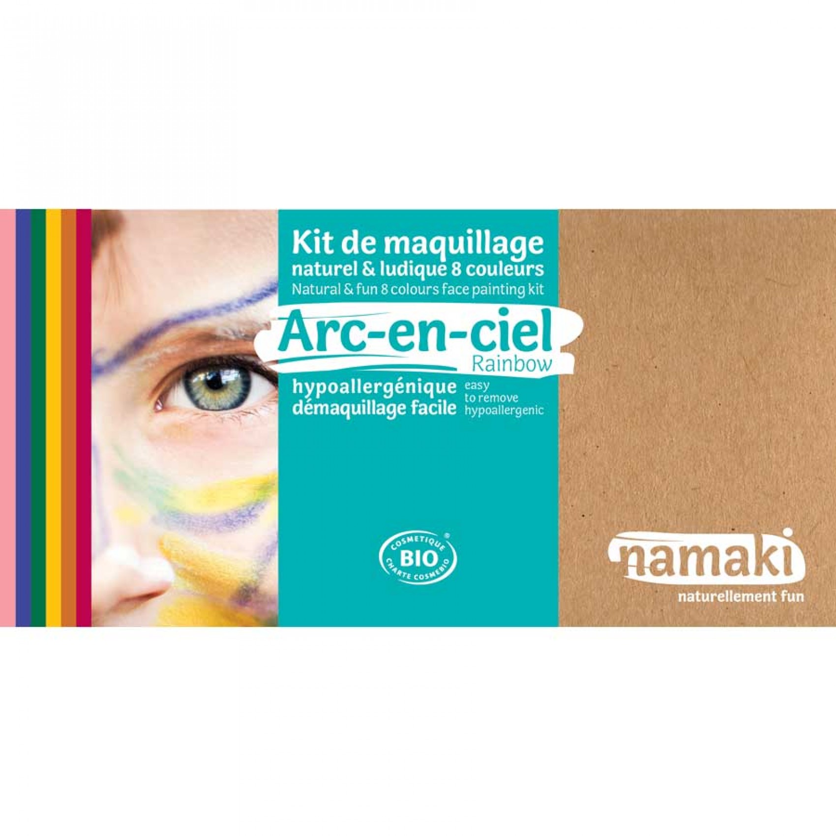 Crayon de maquillage 6 couleurs • Arc-en-ciel - Namaki Cosmetics
