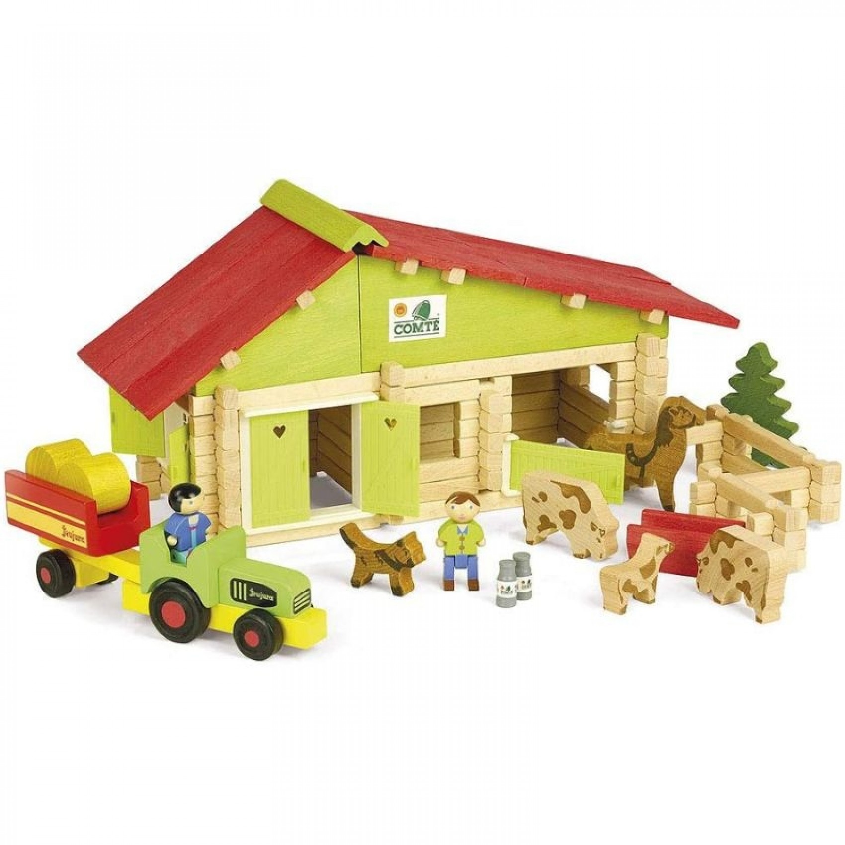 Mini ferme en bois avec animaux en bois, BIGJIGS  La Boissellerie Magasin  de jouets en bois et jeux pour enfant & adulte