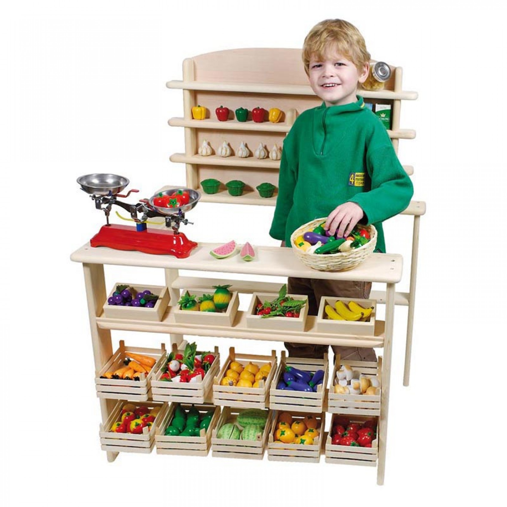 Idée de jouet en bois pour enfant : La jolie petite épicerie