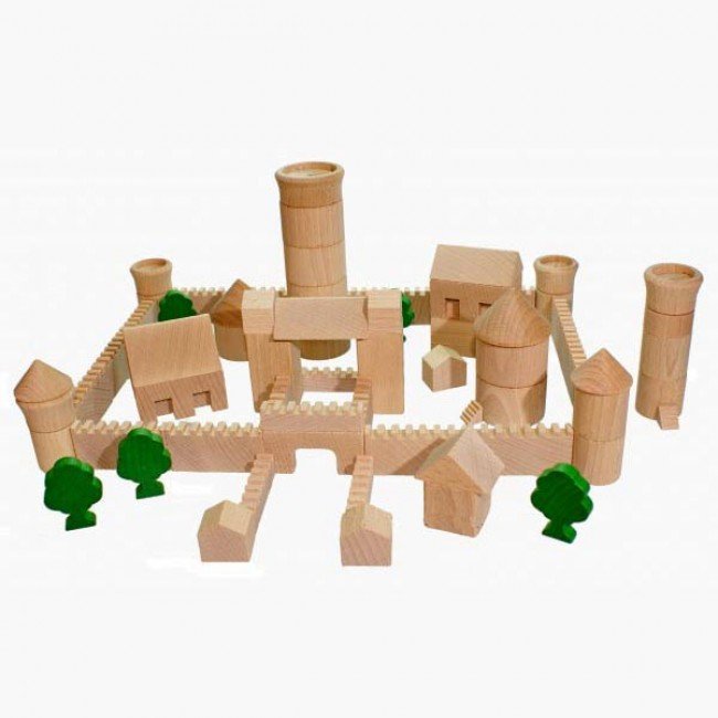 chateau fort en bois jouet