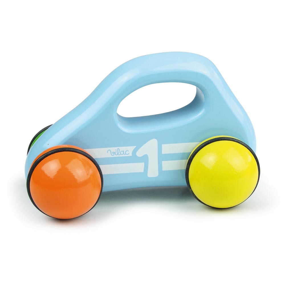 VILAC Auto-Tamponneuse, voiture rétro-friction pour enfants, rouge
