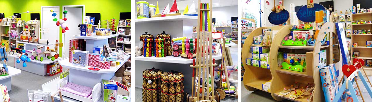 Boutique modulaire  Par l'expert en jouets en bois d'Allemagne